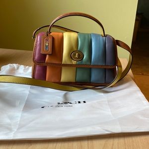 Coach Rainbow Turnlock 20 Crossbody